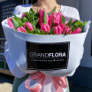 Нежный оттенок - букет из розовых тюльпанов  2
